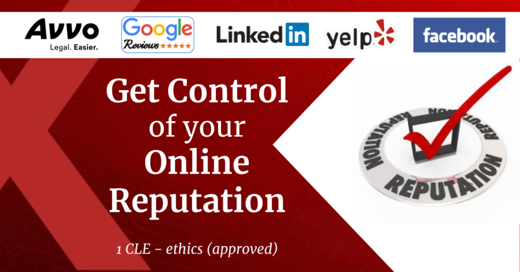 online reputation CLE training